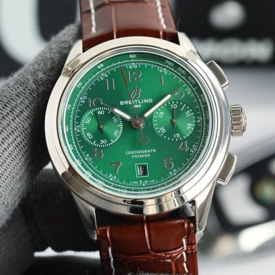 Breitling Stainless Steel 42MM In-house 01 Mechanical Movement Watch breitling chronomat certifie